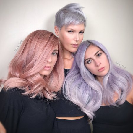 Guy Tang® on Instagram: “HairBesties, Which @guytang_mydentity shade is your favorite? Our signature shades ROSE GOLD, SILVER SMOKE, DUSTY LAVENDER, All lifted…”