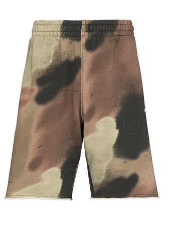 Off-White Sprayed Arrows Camouflage Track Shorts - Farfetch