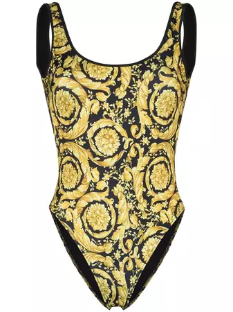 Versace baroque-print Swimsuit - Farfetch