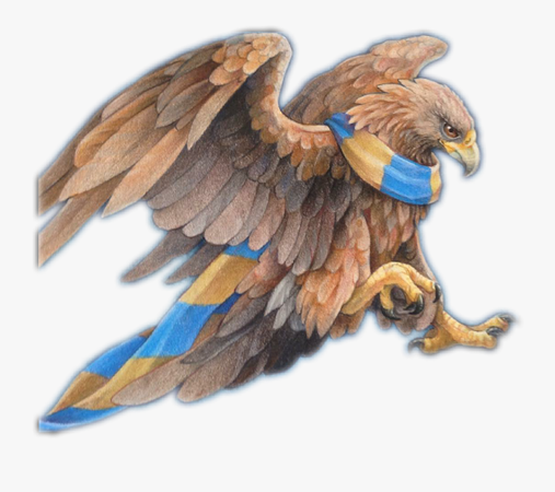 #ravenclaw - Ravenclaw Eagle With Scarf , Free Transparent Clipart - ClipartKey