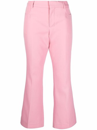 AMI Paris flared cropped trousers