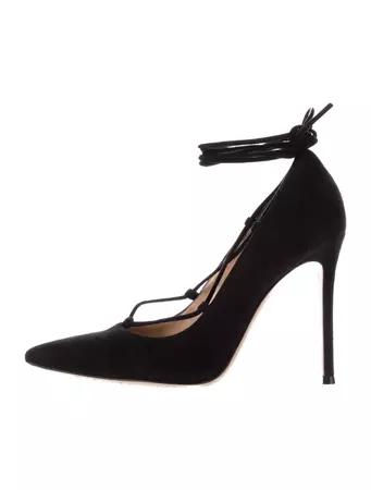 Gianvito Rossi Suede Pumps - Black Pumps, Shoes - GIT66579 | The RealReal