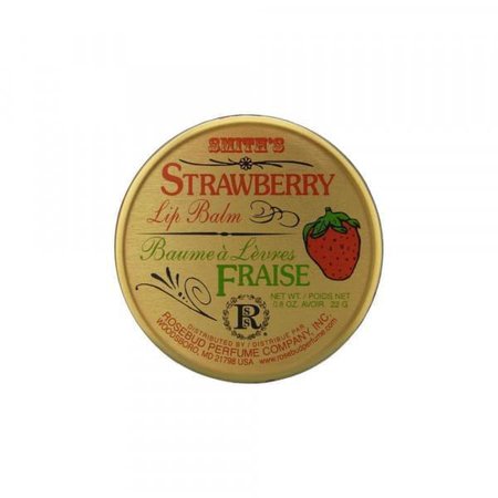 Strawberry Lip Balm Tin | Rosebud Salve | b-glowing