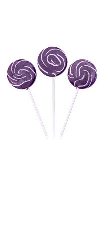 Purple lollipops