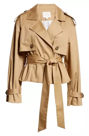 Favorite Daughter The Charles Crop Trench Coat | Nordstrom