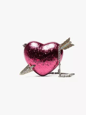 Pink Embellished Heart Bag (Gucci)