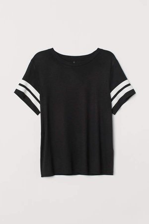 Viscose T-shirt - Black