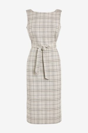 Buy Linen Blend Belted Dress from the Next UK online shop