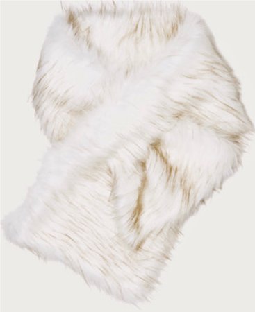 Nordstrom White Fur Wrap
