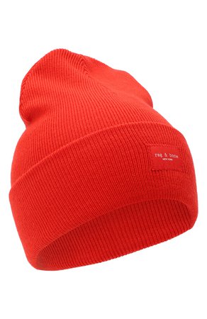 Женская красная шерстяная шапка RAG&BONE — купить за 10850 руб. в интернет-магазине ЦУМ, арт. WJK20FS008XH08