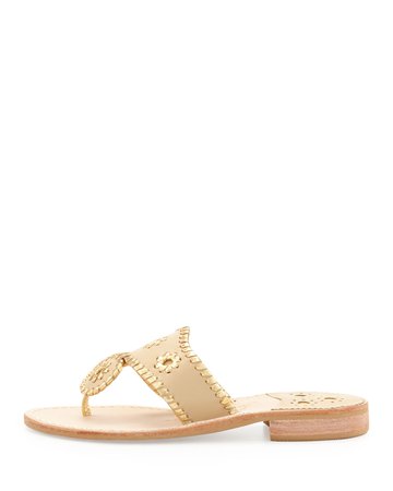 Jack Rogers Nantucket Whipstitch Thong Sandals