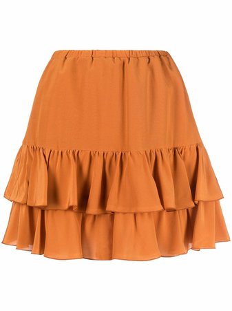 Federica Tosi tiered silk skirt