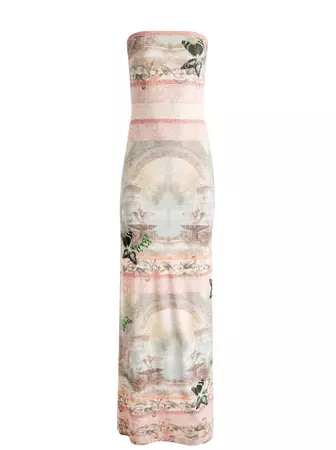 Delora Strapless Maxi Dress In Versailles | Alice And Olivia