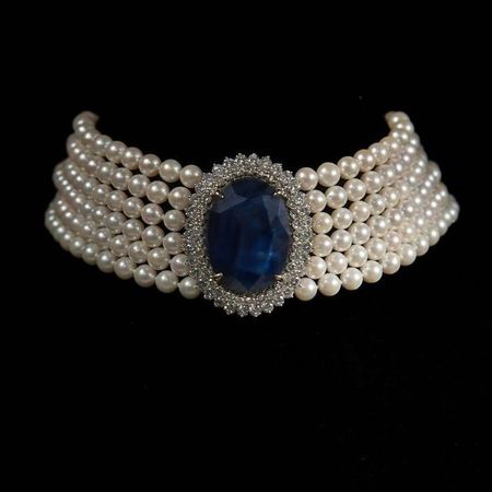 blue Diamond necklace