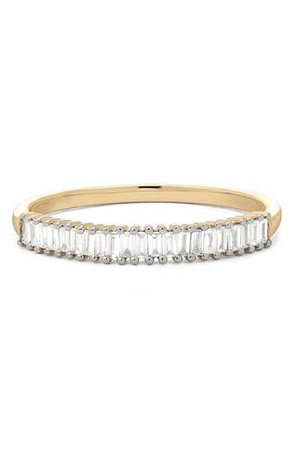 STONE AND STRAND Up & Down Baguette Diamond Band Ring | Nordstrom