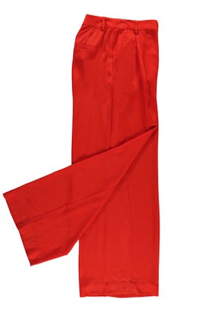 Red wide-leg pants with high-waist cut - Essentiel Antwerp - French website