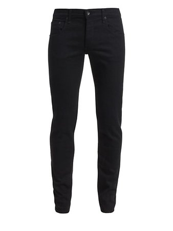 Shop rag & bone Fit 1 Skinny-Fit Black Jeans | Saks Fifth Avenue