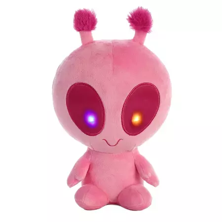 Aurora Galactic Cuties 8" Light Up Alien Solar Pink Stuffed Animal : Target