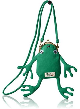 green frog purse bag fun quirky