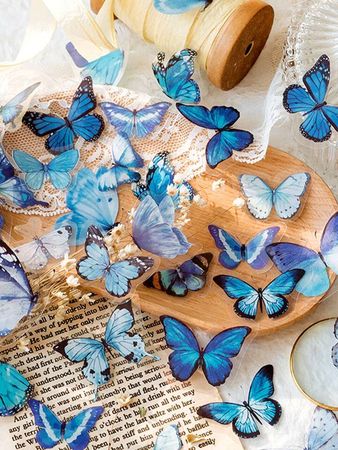 40pcs Butterfly Stickers, Vintage Decorative DIY Stickers | SHEIN USA