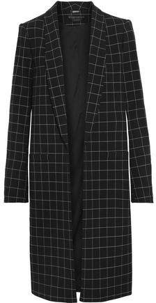 Kylie Checked Twill Coat