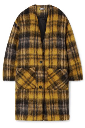 AMIRI | Oversized checked mohair-blend coat | NET-A-PORTER.COM