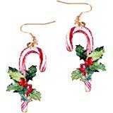 Amazon.com: SAE99 Christmas Collection Dangle Drop Earrings (Candy Cane): Jewelry
