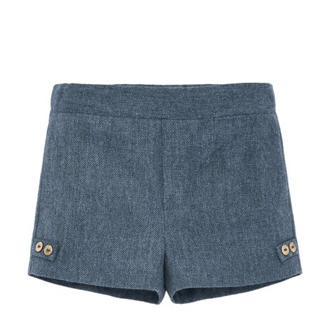 Corduroy Blue Shorts