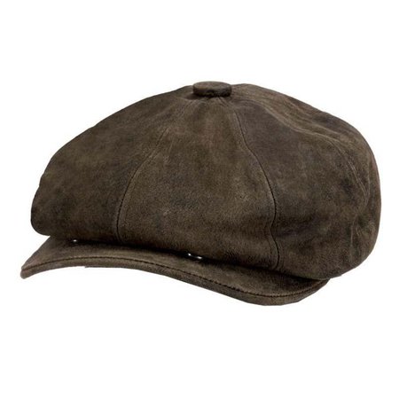 Edison Weathered Leather Newsboy Cap - Stetson Hat — SetarTrading Hats