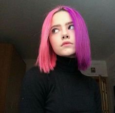 pink and purple hair