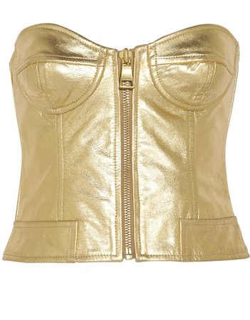 gold bustier corset