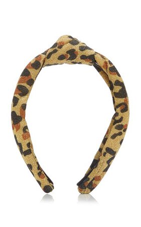 Knotted Leopard Lurex Headband By Lele Sadoughi | Moda Operandi