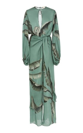 Spirit Of Aloha Silk Georgette Dress by Johanna Ortiz | Moda Operandi