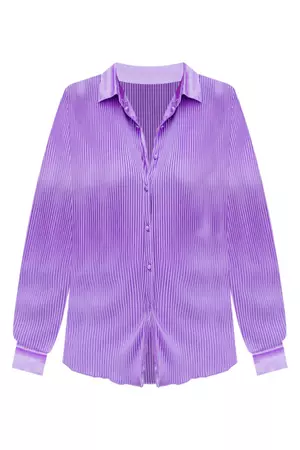 Get It Together Purple Plisse Button Down Blouse – Pink Lily