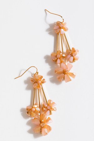 Luanna Flower Drop Earrings | francesca's