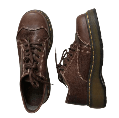 Brown Leather Doc Marten Oxfords