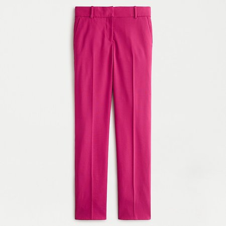 J.Crew: Cameron Slim Crop Pant In Italian Stretch Wool pink