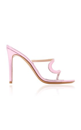 Ava Ghost Metallic Leather and PVC Sandals by Alexandre Vauthier | Moda Operandi