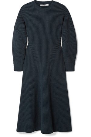 Givenchy | Ribbed wool-blend midi dress | NET-A-PORTER.COM
