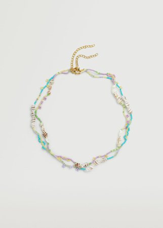 Shells bead necklace - Women | Mango USA
