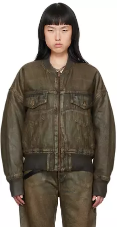 acne-studios-brown-dyed-bomber-denim-bomber-jacket.jpg (736×1422)