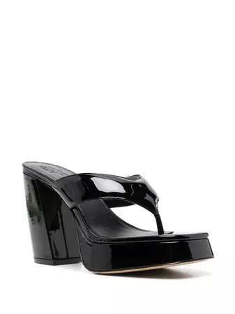 GIABORGHINI 110mm patent-leather Platform Sandals - Farfetch