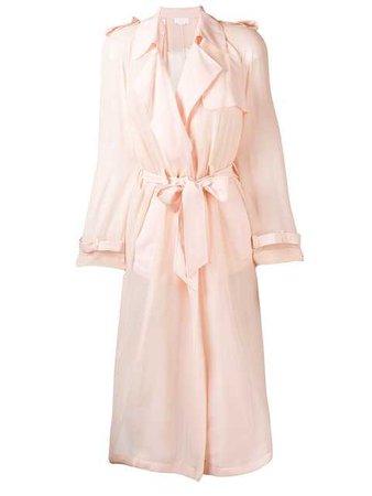 Genny Sheer Belted Trench Coat $972 - Buy Online SS18 - Quick Shipping, Price