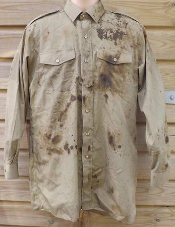 dirt stained shirt