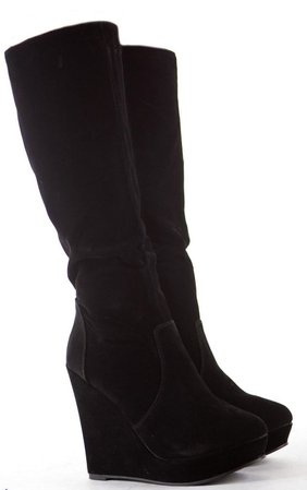 black wedge boots - Google Search