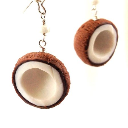 coconut earrings - Pesquisa Google