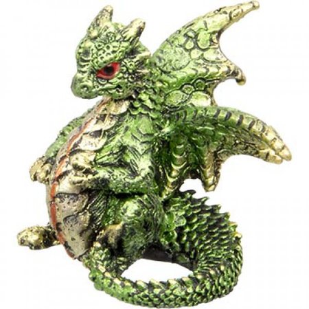 Mini Dragon Figurine: Green