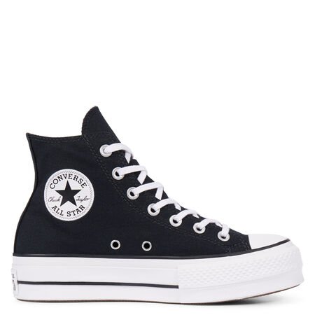 Converse Chuck Taylor All Star Lift High Top In Black/White/White
