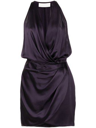 Michelle Mason halter mini dress