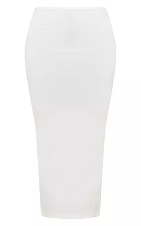 Shape Cream Jersey Low Waist Maxi Skirt | PrettyLittleThing AUS
